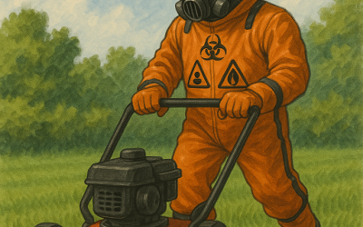 “The Lawn Haters Club: Where Hot Rocks, Dust, and Weeds Reign Supreme”