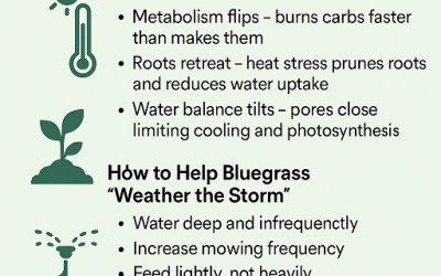 Bluegrass vs. Heat: Why Truly Healthy Lawns Bounce Back