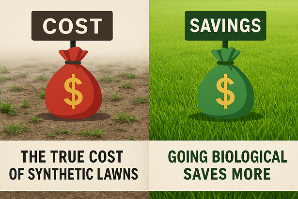 The True Cost of Synthetic Lawns: Why Going Biological Saves More Than Just Money