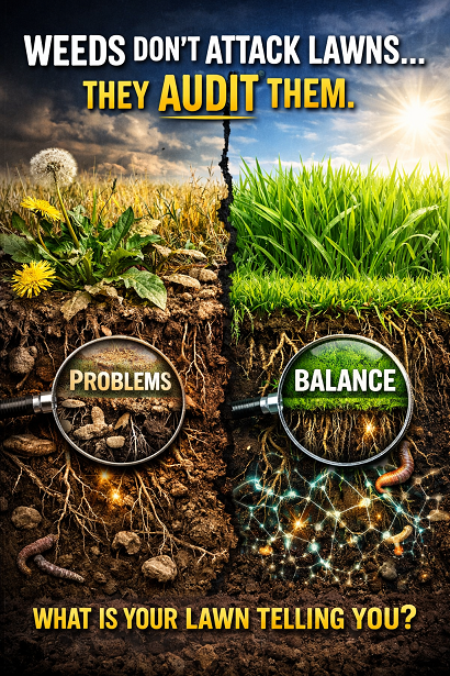 Weeds Don’t Attack Lawns—They Audit Them