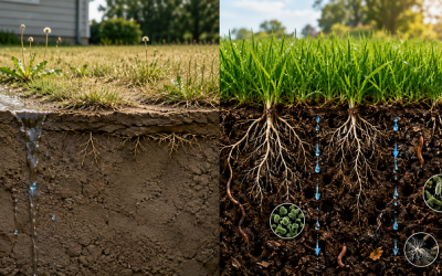 Your Lawn Might Not Have a Fertilizer Problem. It Might Have a Breathing Problem.
